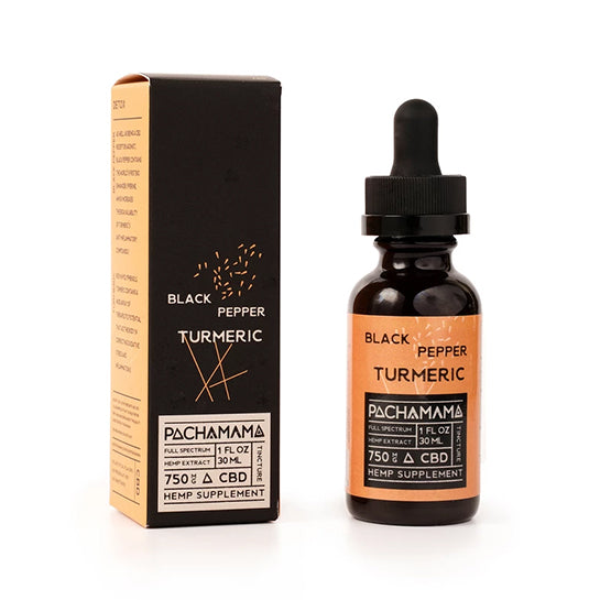 Pachamama Black Pepper Turmeric CBD Tincture Nug Republic