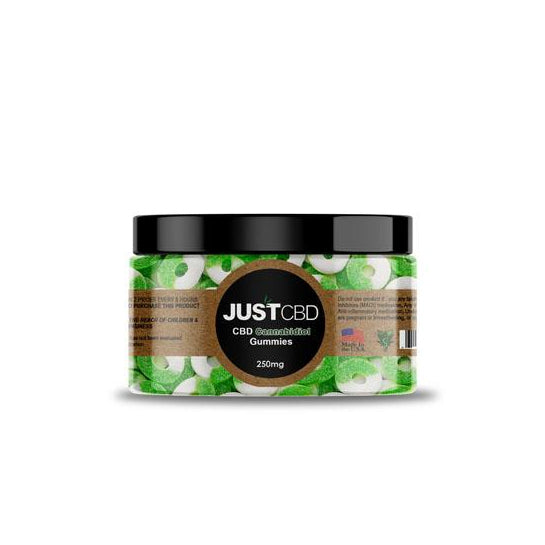 CBD Gummy Apple Rings by JustCBD - Nug Republic