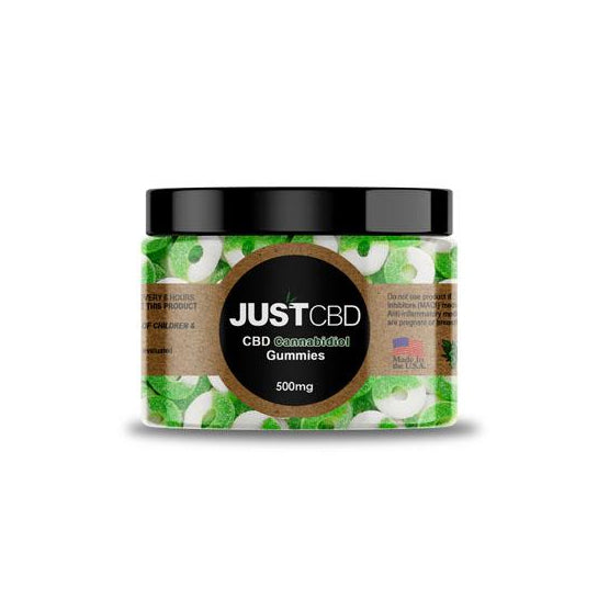 CBD Gummy Apple Rings by JustCBD - Nug Republic