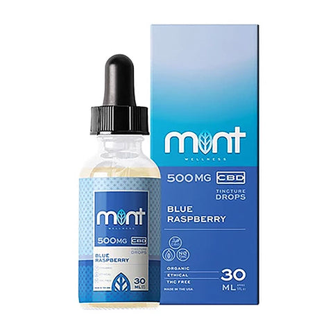 Mint Wellness CBD Oil Tincture - Blue Raspberry