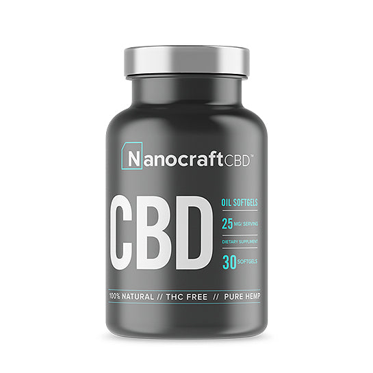 Nanocraft CBD Broad Spectrum CBD Softgels Nug Republic