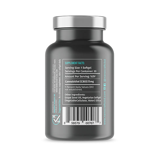 Nanocraft CBD Broad Spectrum CBD Softgels Nug Republic