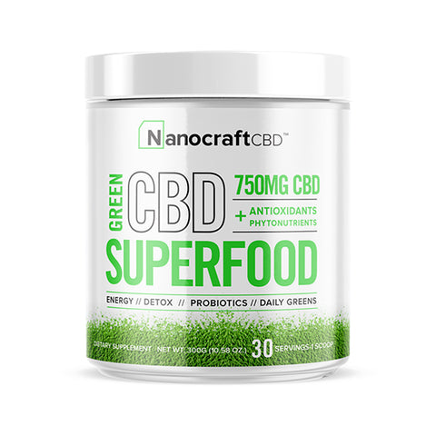 Nanocraft CBD Superfood Green Powder