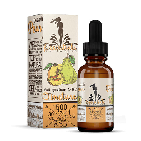 Peach Pear Full Spectrum CBD Tincture by Savage CBD Essentials