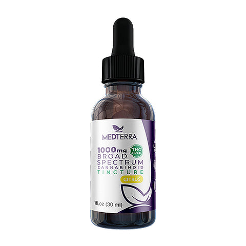 MedTerra Broad Spectrum CBD Oil Tincture - Citrus