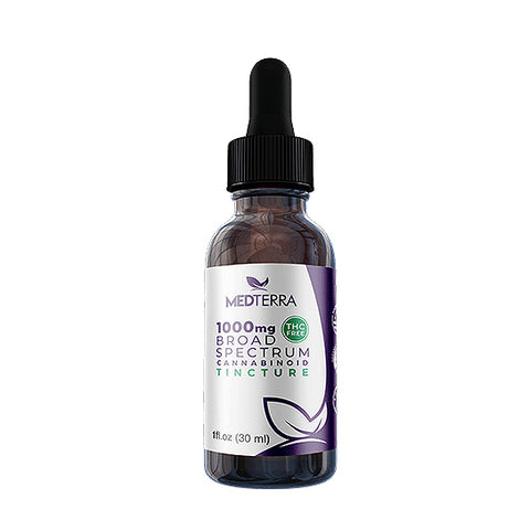 MedTerra Broad Spectrum CBD Oil Tincture - Unflavored