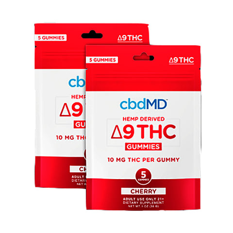 cbdMD Delta 9 Gummies in Cherry (5-ct)