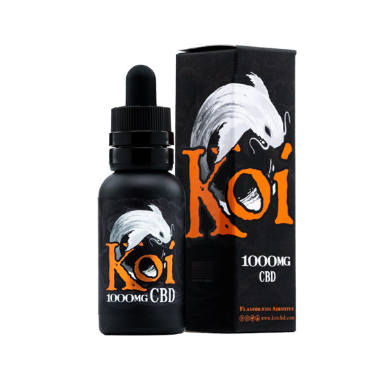 White Koi Flavorless CBD Vape Oil - Koi Flavorless Additive Vape Juice White Koi Flavorless CBD Vape Oil - Koi Flavorless Additive Vape Juice